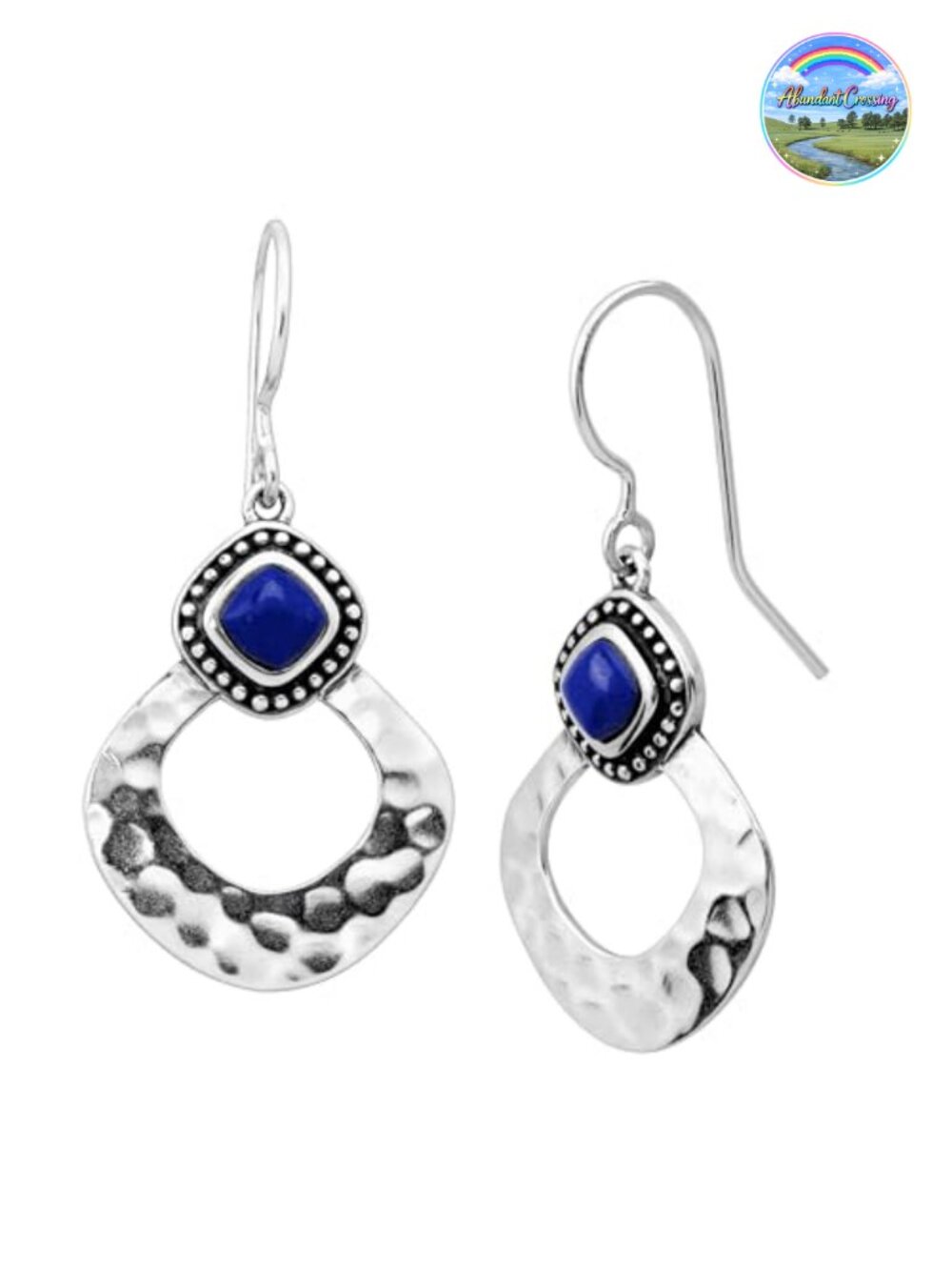 Silpada Lapis Drop Earrings Sterling Silver